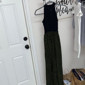 Super Cute Cheetah/Black Jumpsuit